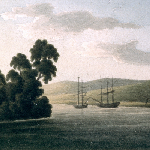 Cover image for The ship 'Thomas Laurie' laying in the River Tamar off Launceston, V. Diemen's Land (sic)