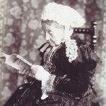Cover image for [Mrs L. A.  Meredith reading Harper's Magazine]